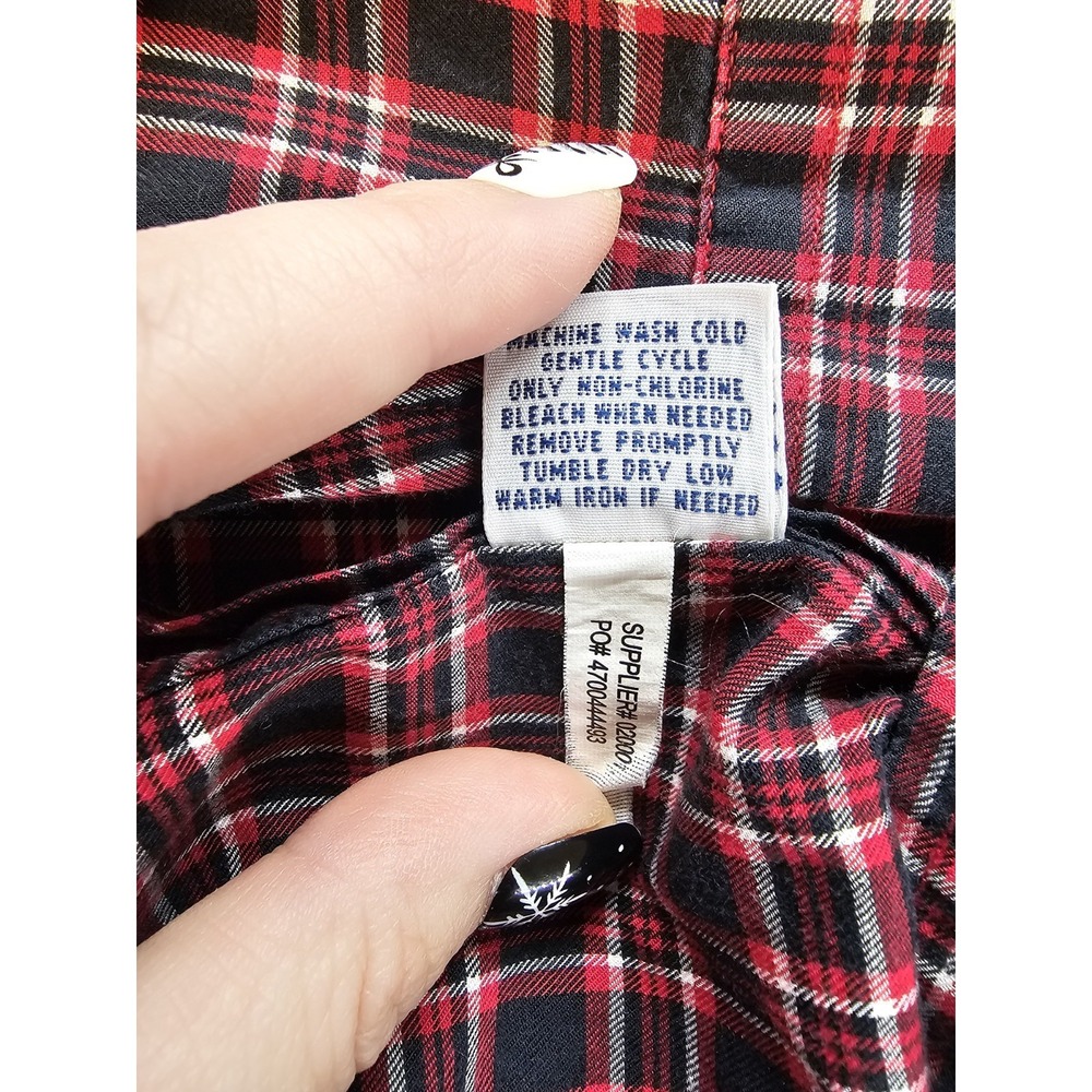 Polo Ralph Lauren Red Plaid Button Down Shirt Men's Medium 100% Cotton Classic - Picture 7 of 11